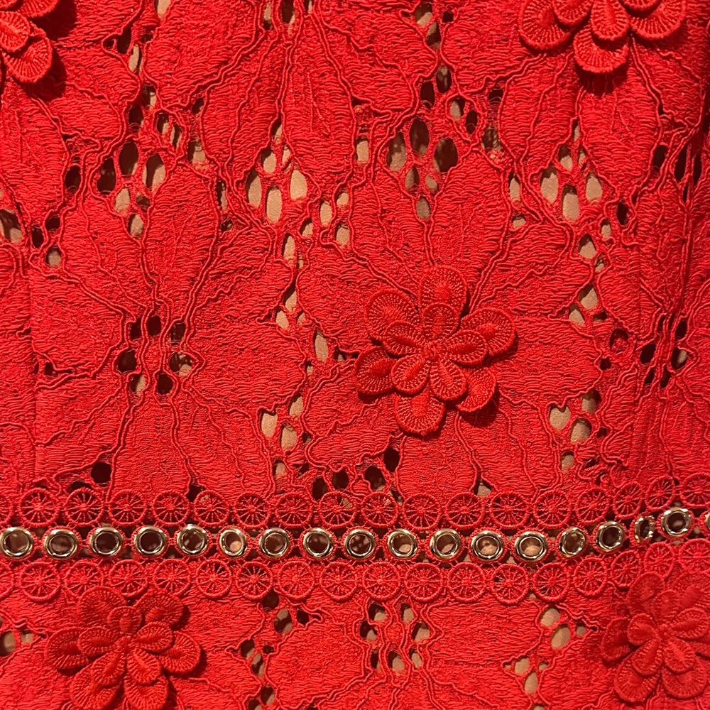 Michael Michael Kors Appliqué Lace Dress- Size 6 - Picture 3 of 6